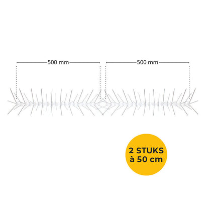 Kattenwering voor Schuttingen | 1 Meter (2 Strips) | Hoge Pinnen