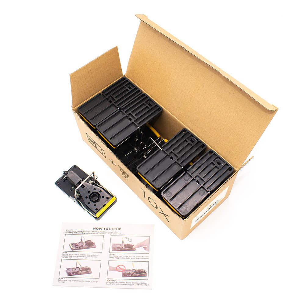 Muizenklemmen met chocolade-lokstofdopjes – 10 stuks