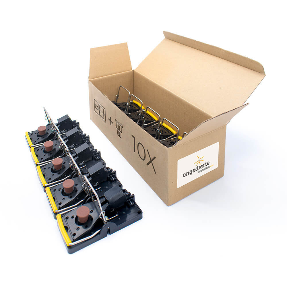 Muizenklemmen met chocolade-lokstofdopjes – 10 stuks