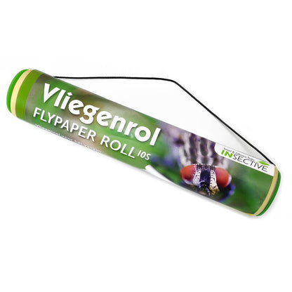 Vliegenrol met 10 meter kleef- vliegpapier