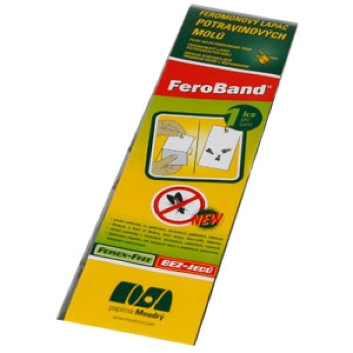 Feroband Voedselmottenval met Feromoon | 7 Strips | Tot 3 Maanden Effectief