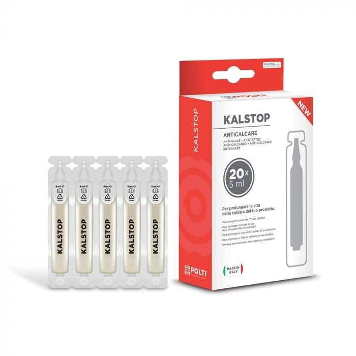 Kalstop anti calcare voorkomt kalkaanslag in je Polti stoomapparaat 20 st.