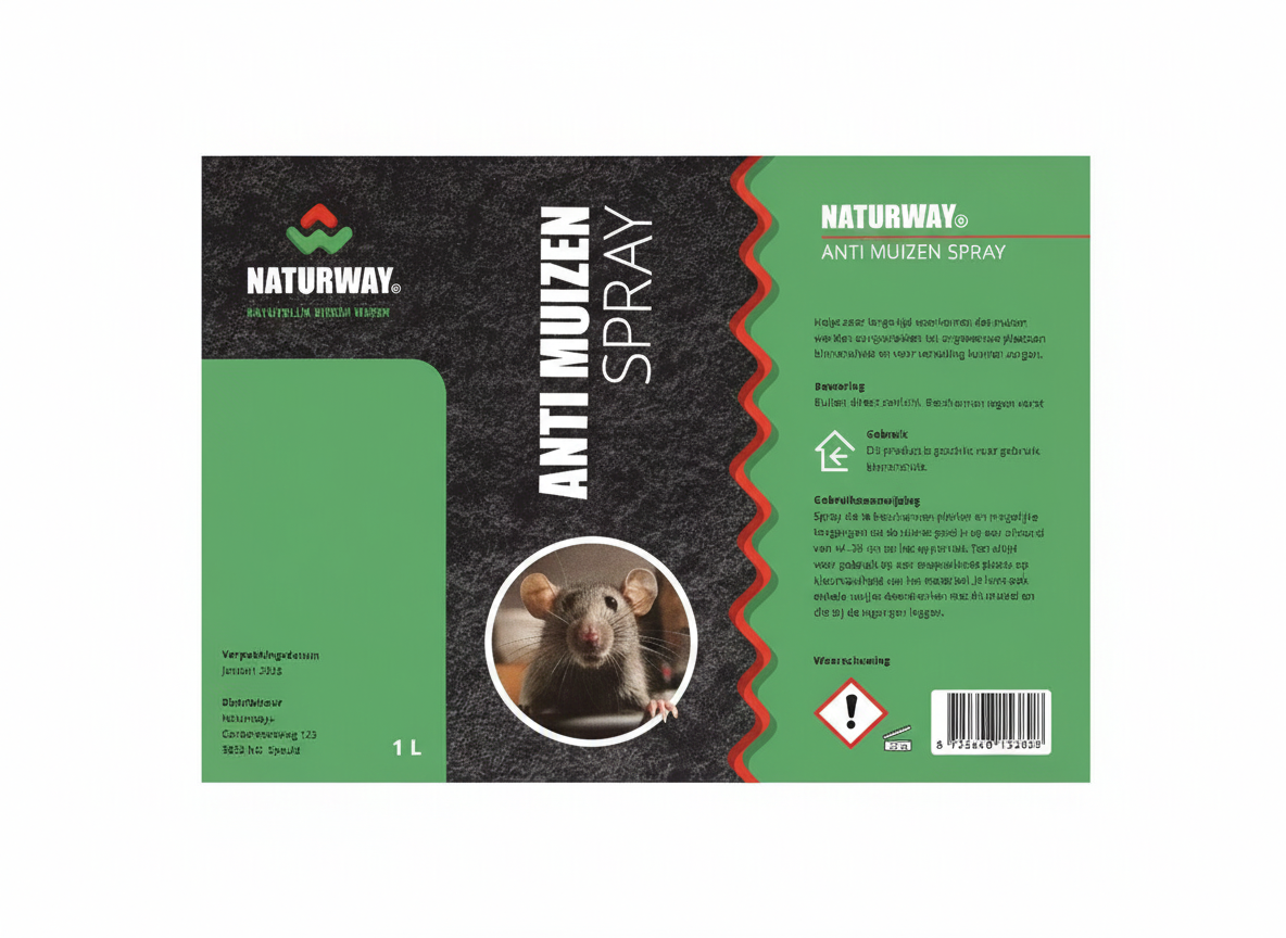 Naturway Anti Muizen Spray – Muizenverjager – 1 liter