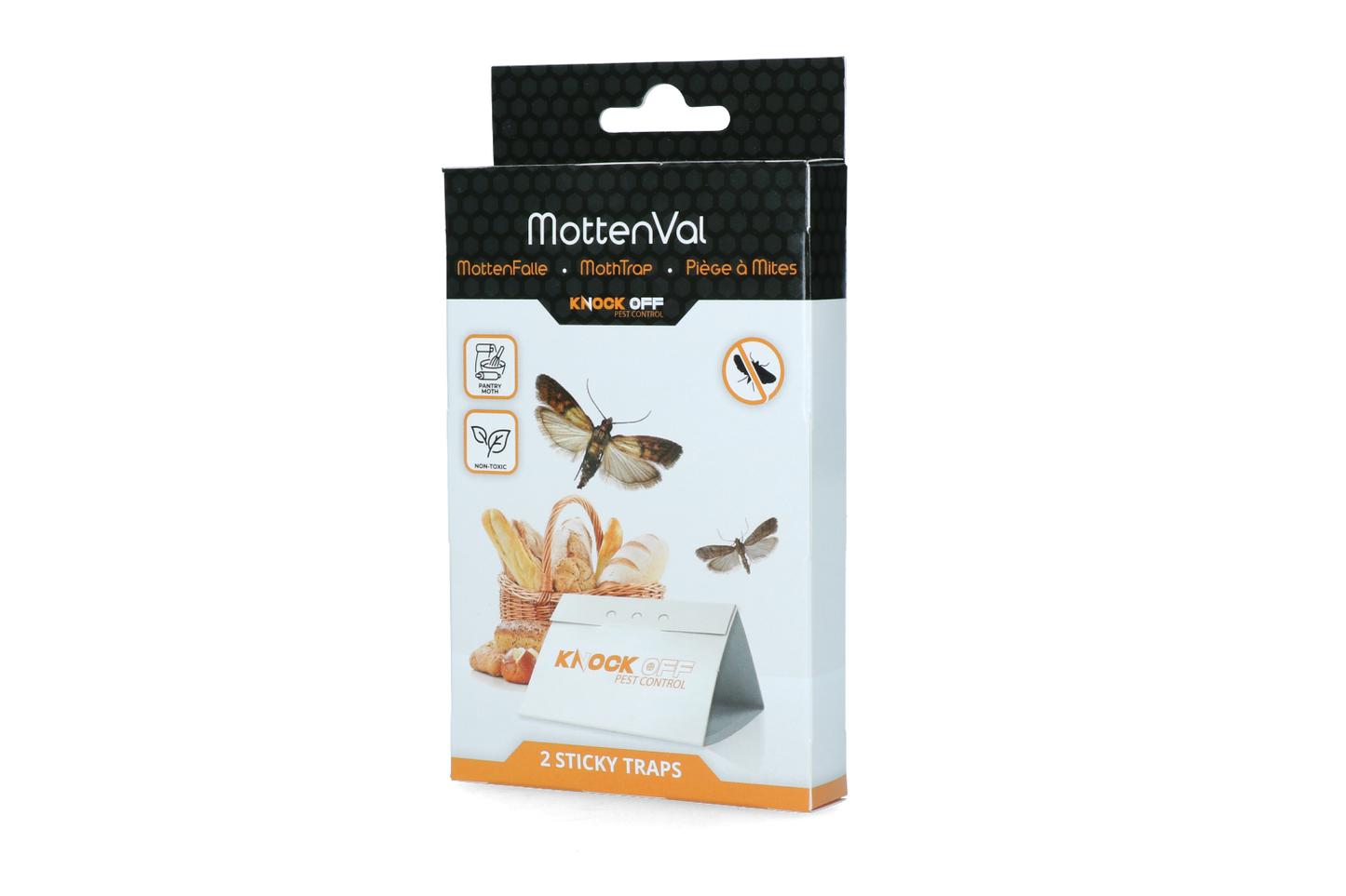 Knock Pest Levensmiddelenmottenval met Feromoon | 2 Stuks | 6-8 Weken Effectief