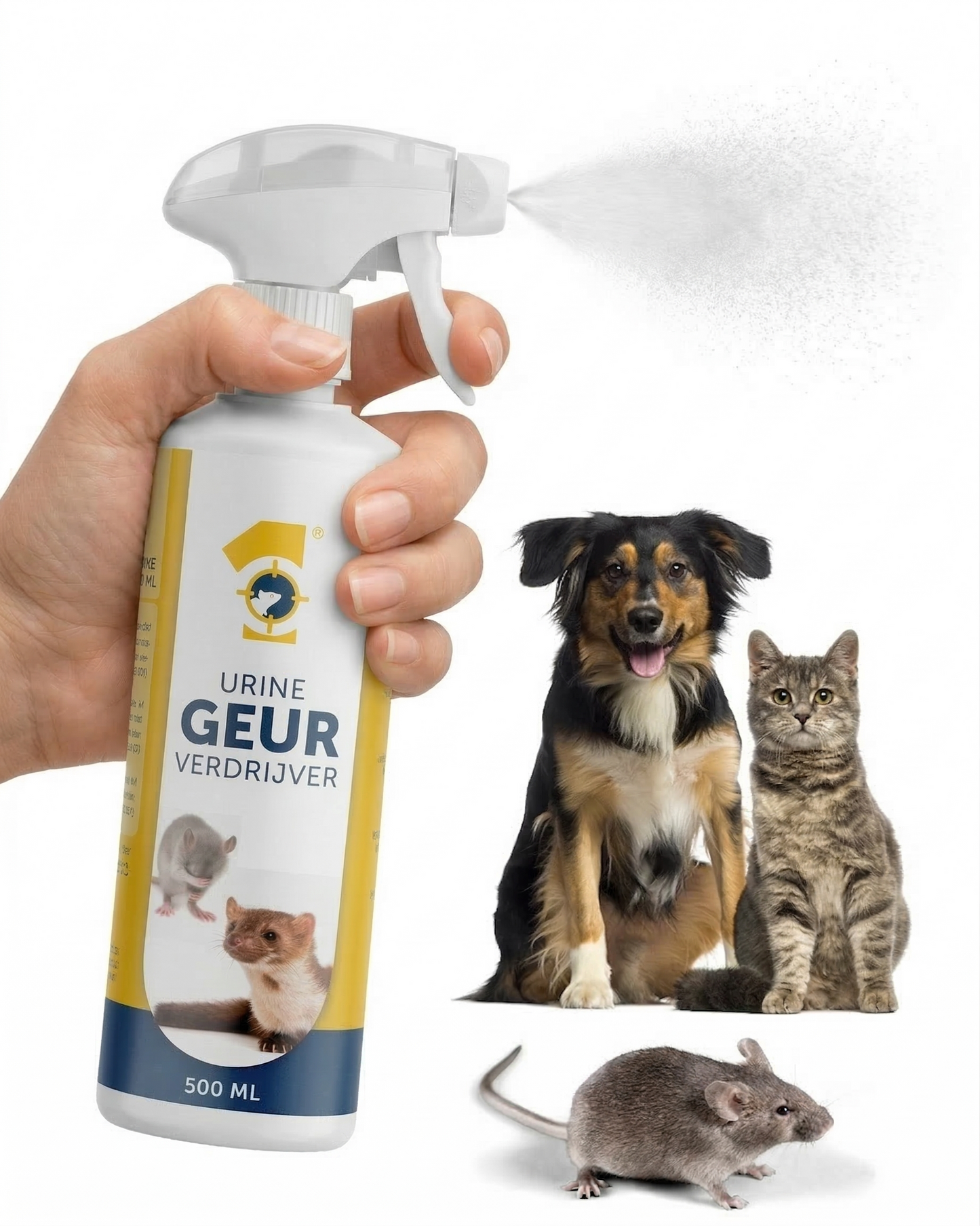 Urinegeur Verwijderaar | Muizen, Ratten, Katten & Honden | Moleculaire Neutralisatie | Binnen & Buiten