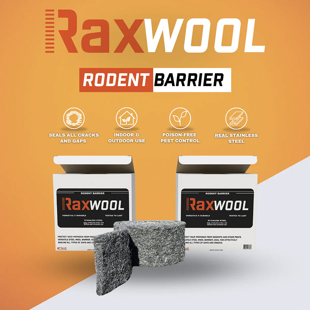 RaxWool RVS Staalwol Weringsband | Knaagdierwering voor Kieren & Spleten