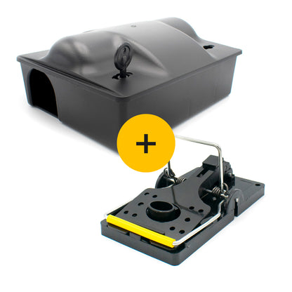 Ratten Lokvoerdoos | Inclusief Klem | Afsluitbaar | 24 x 20 x 12 cm | Veilig & Effectief
