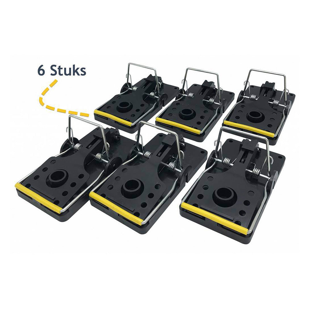 Rattenklem | 6 Stuks | Extra Sterke Veer | Harde Slagkracht | 14 x 7,5 x 7 cm