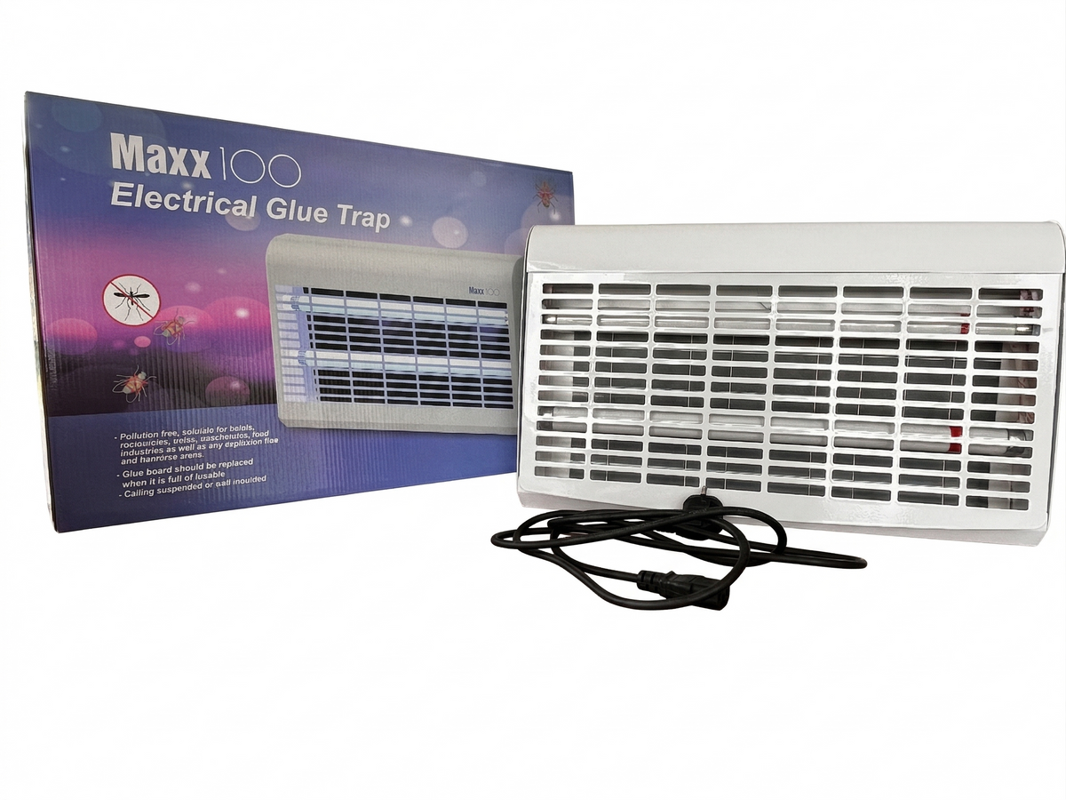 Maxx-100 vliegenlamp met kleefplaat – 30W