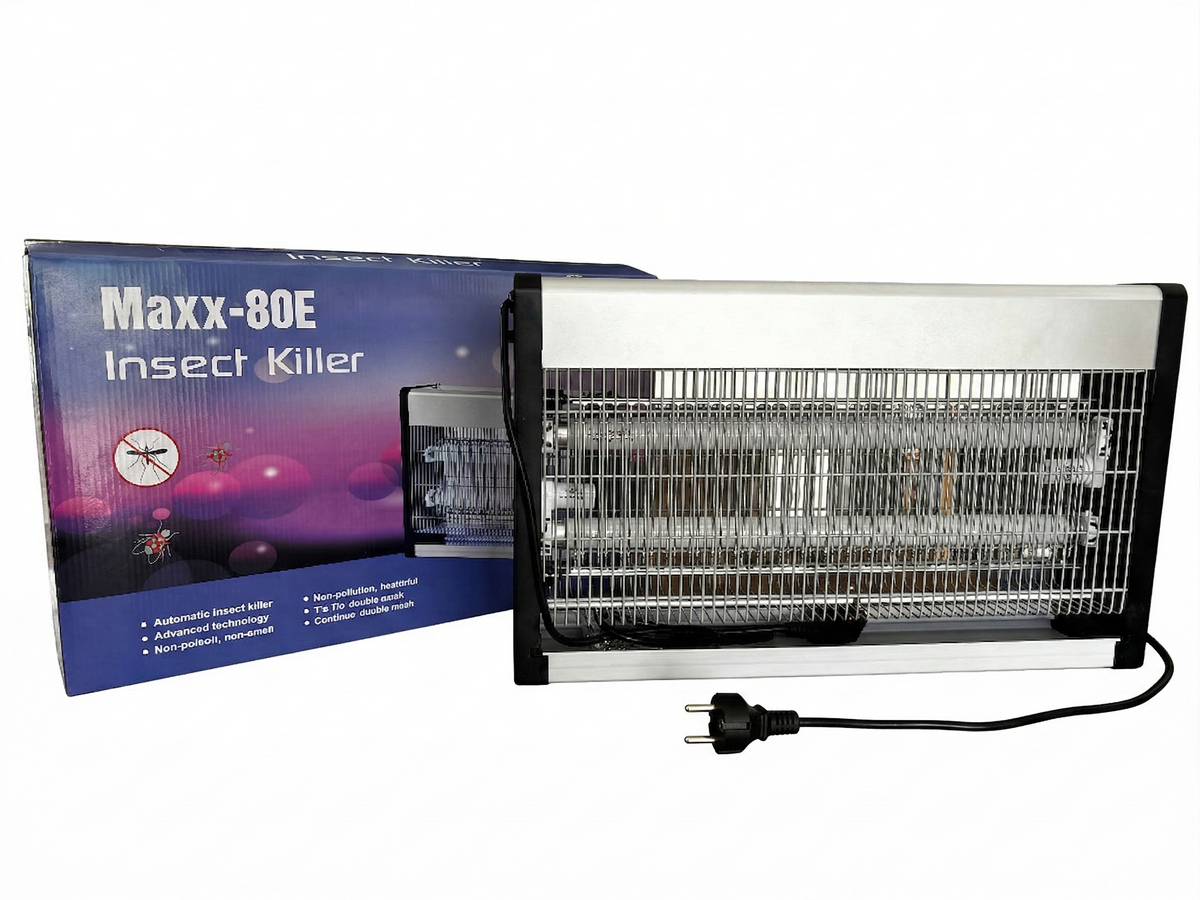 Maxx-80E vliegenlamp 30W – Met elektrocutierooster