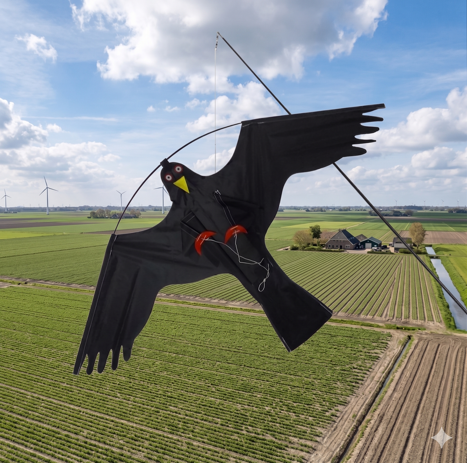 avik vogelverjager op landbouwgrond – bescherming van gewassen